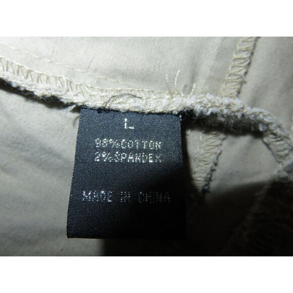 BOGO Baccini Tan Cotton & Spandex Jacket with Ruffle Trim size Large - Picture 6 of 8